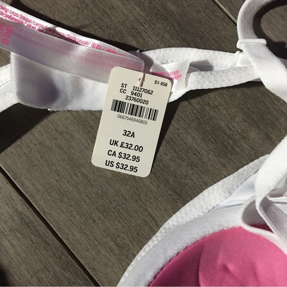 NEW Victoria Secret Pink WOMANS BRA (32A) white - Picture 2 of 3